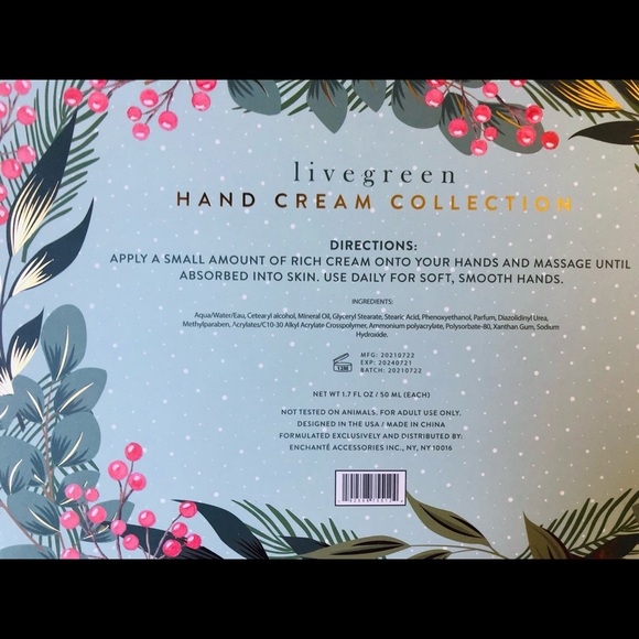 Livegreen Bath & Body Livegreen Hand Cream Collection 5 7 Oz Poshmark